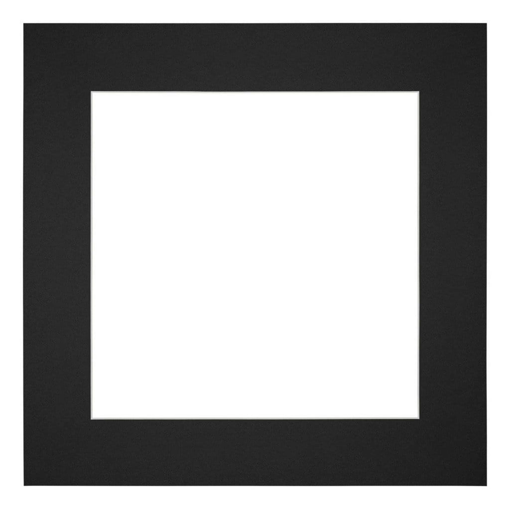 Passe Partout 45x45cm Carton Black Edge 6cm Straight Front | Yourdecoration.com
