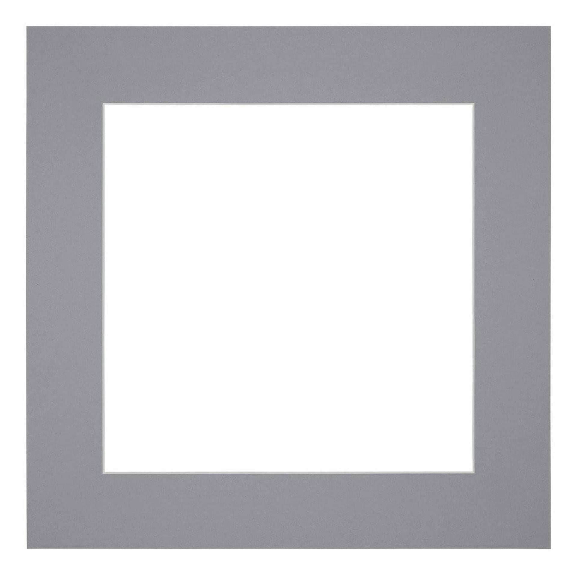 Passe Partout 45x45cm Carton Gray Edge 6cm Straight Front | Yourdecoration.com