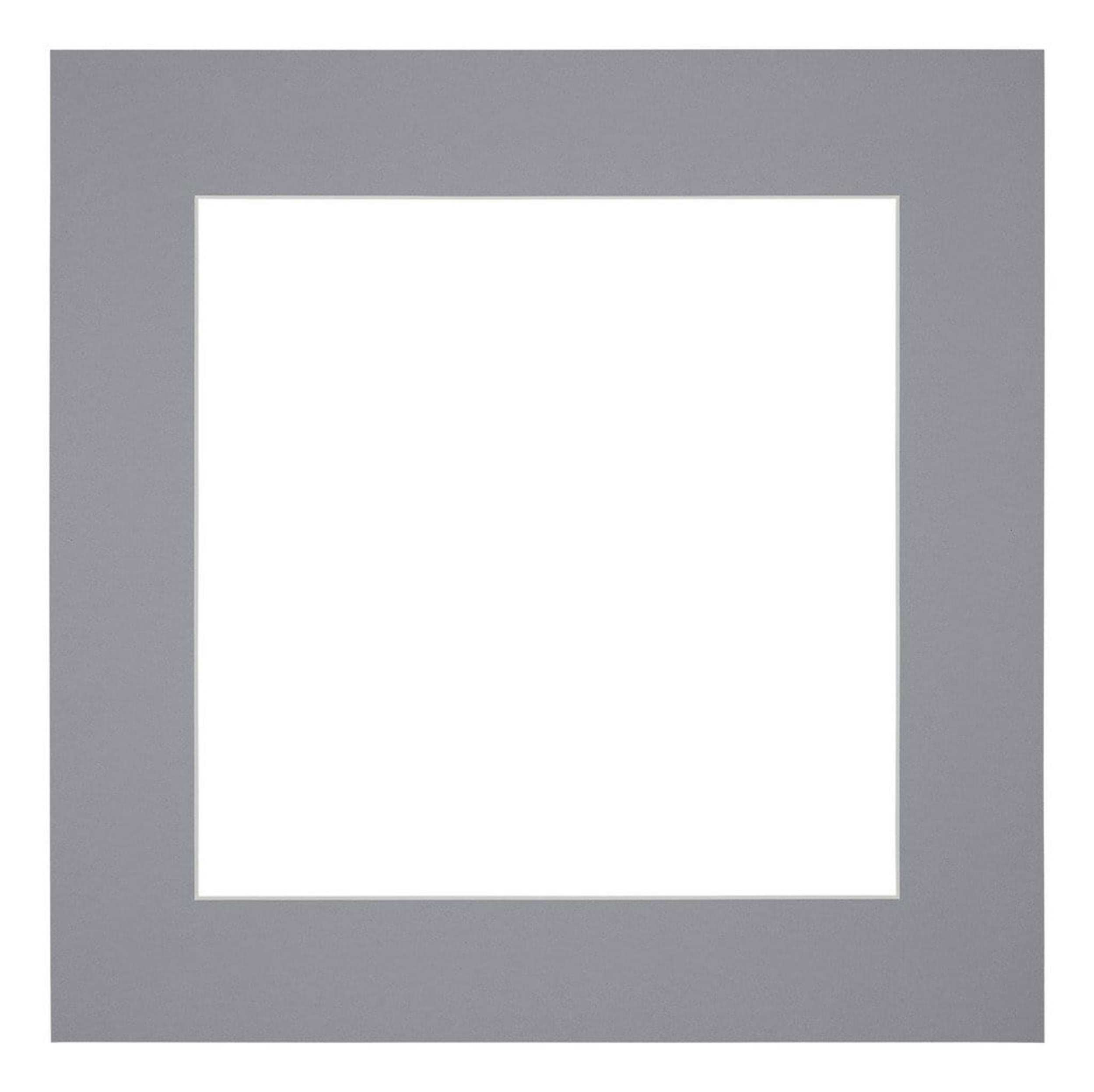 Passe Partout 45x45cm Carton Gray Edge 6cm Straight Front | Yourdecoration.com