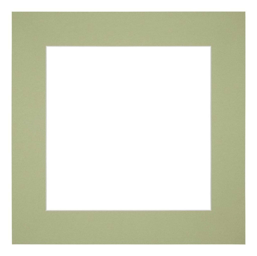 Passe Partout 45x45cm Carton Mint Green Edge 6cm Straight Front | Yourdecoration.com