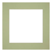 Passe Partout 45x45cm Carton Mint Green Edge 6cm Straight Front | Yourdecoration.com