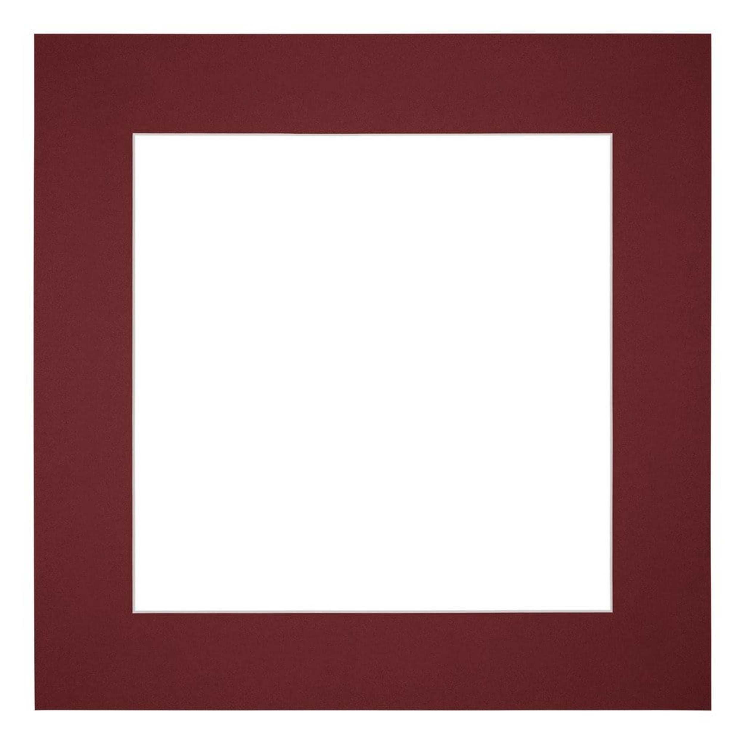 Passe Partout 45x45cm Carton Wine Red Edge 6cm Straight Front | Yourdecoration.com
