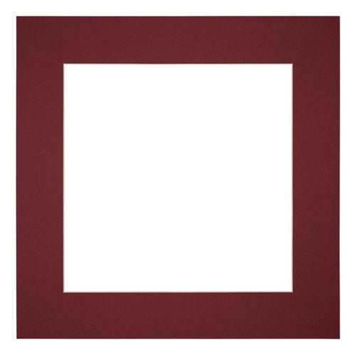 Passe Partout 45x45cm Carton Wine Red Edge 6cm Straight Front | Yourdecoration.com