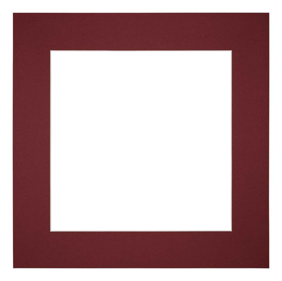 Passe Partout 45x45cm Carton Wine Red Edge 6cm Straight Front | Yourdecoration.com