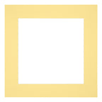 Passe Partout 45x45cm Carton Yellow Edge 6cm Straight Front | Yourdecoration.com