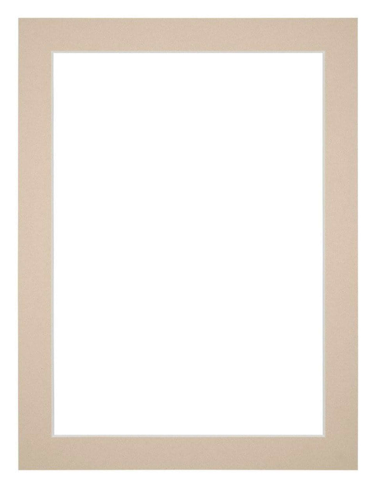 Passe Partout 45x60cm Carton Beige Edge 3cm Straight Front | Yourdecoration.com