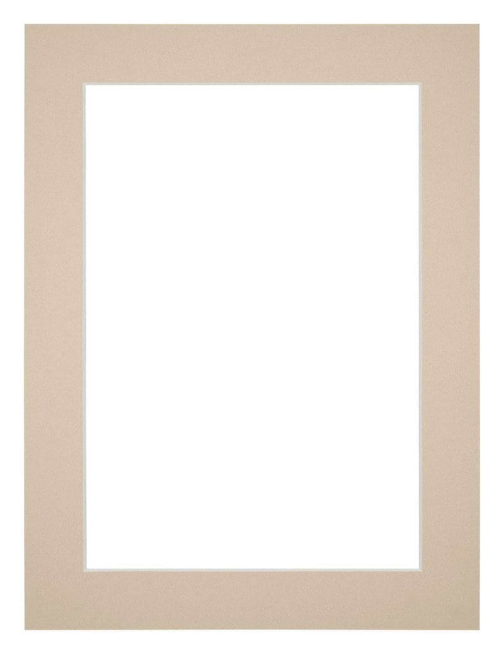 Passe Partout 45x60cm Carton Beige Edge 4cm Straight Front | Yourdecoration.com