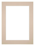 Passe Partout 45x60cm Carton Beige Edge 4cm Straight Front | Yourdecoration.com