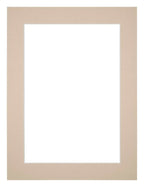 Passe Partout 45x60cm Carton Beige Edge 4cm Straight Front | Yourdecoration.com