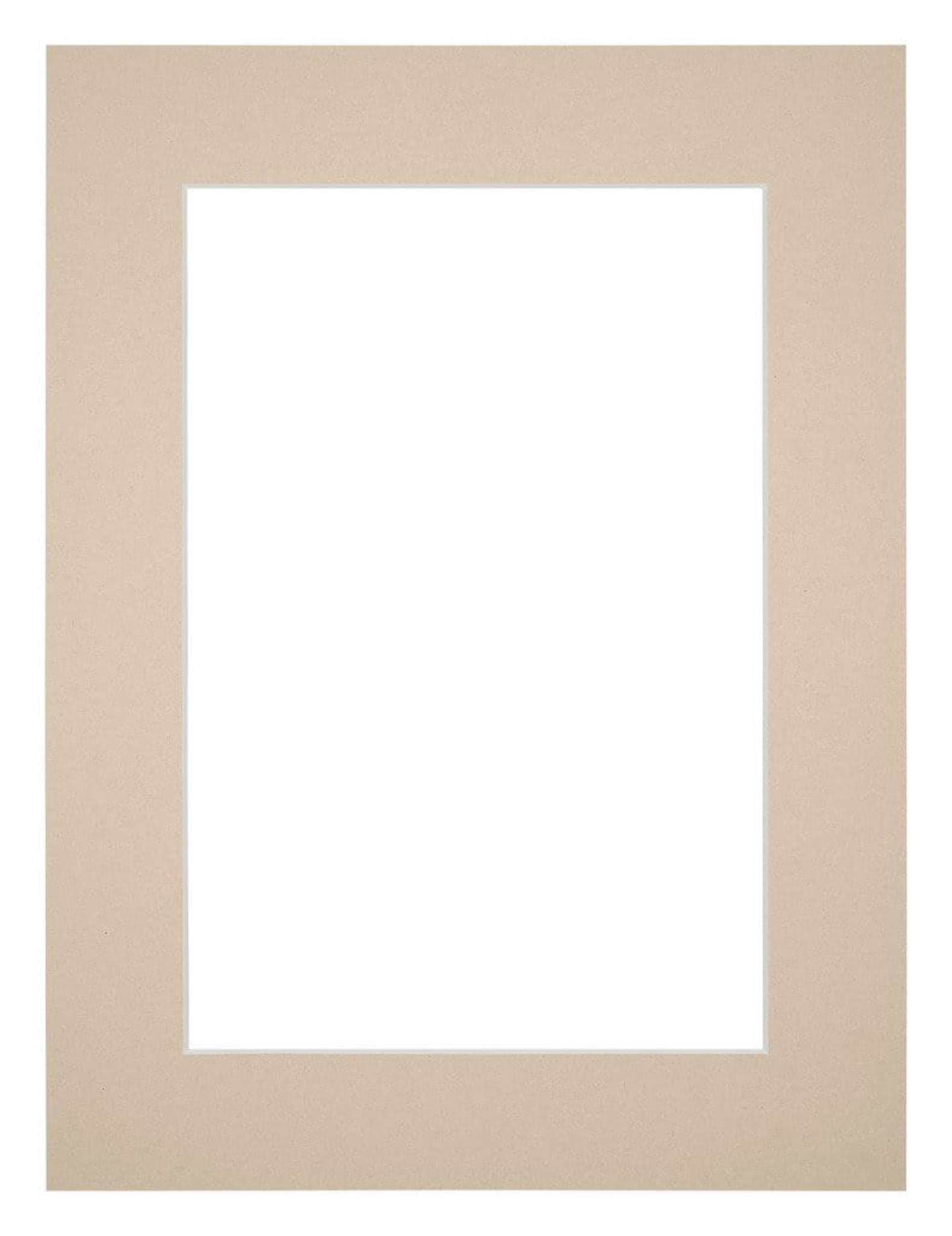 Passe Partout 45x60cm Carton Beige Edge 5cm Straight Front | Yourdecoration.com
