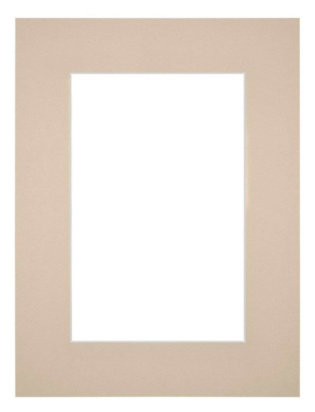 Passe Partout 45x60cm Carton Beige Edge 6cm Straight Front | Yourdecoration.com