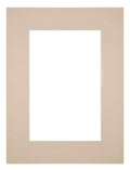 Passe Partout 45x60cm Carton Beige Edge 6cm Straight Front | Yourdecoration.com