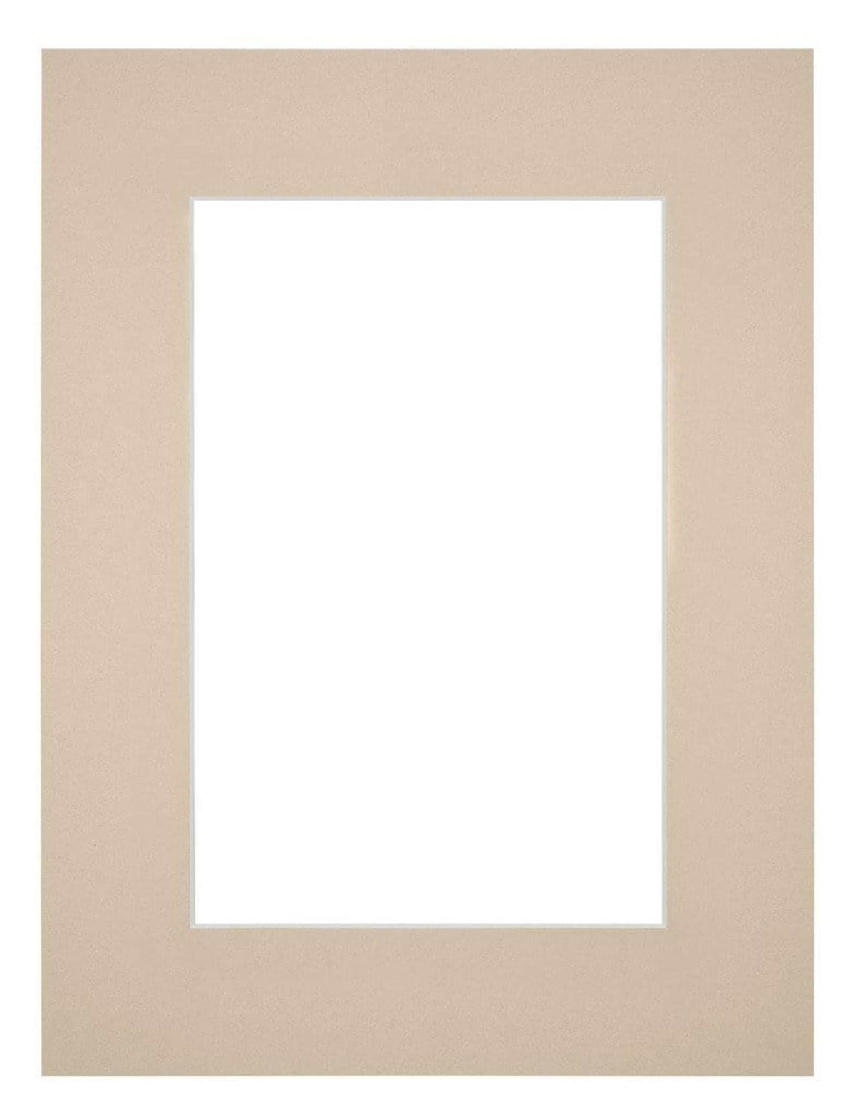Passe Partout 45x60cm Carton Beige Edge 6cm Straight Front | Yourdecoration.com