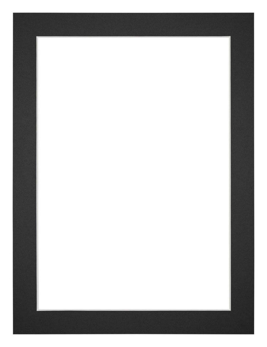 Passe Partout 45x60cm Carton Black Edge 3cm Straight Front | Yourdecoration.com
