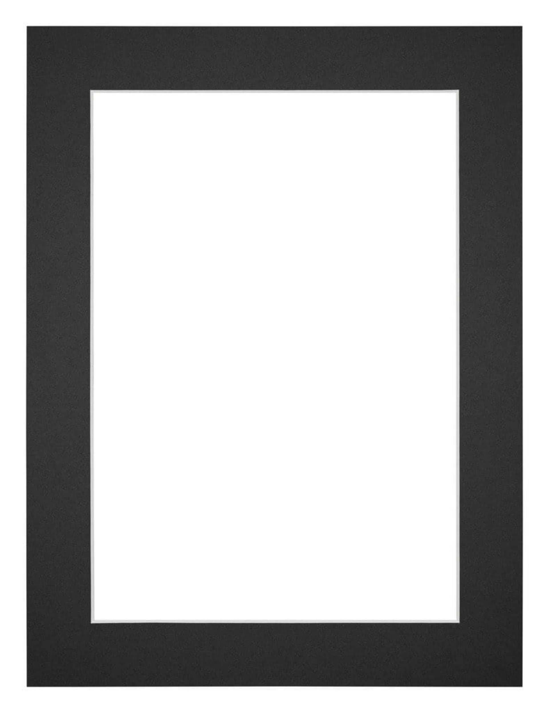 Passe Partout 45x60cm Carton Black Edge 4cm Straight Front | Yourdecoration.com
