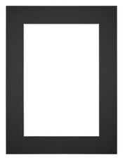 Passe Partout 45x60cm Carton Black Edge 5cm Straight Front | Yourdecoration.com