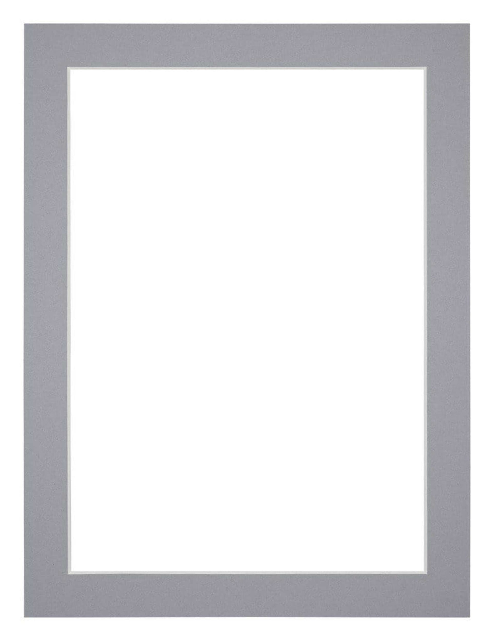 Passe Partout 45x60cm Carton Gray Edge 3cm Straight Front | Yourdecoration.com