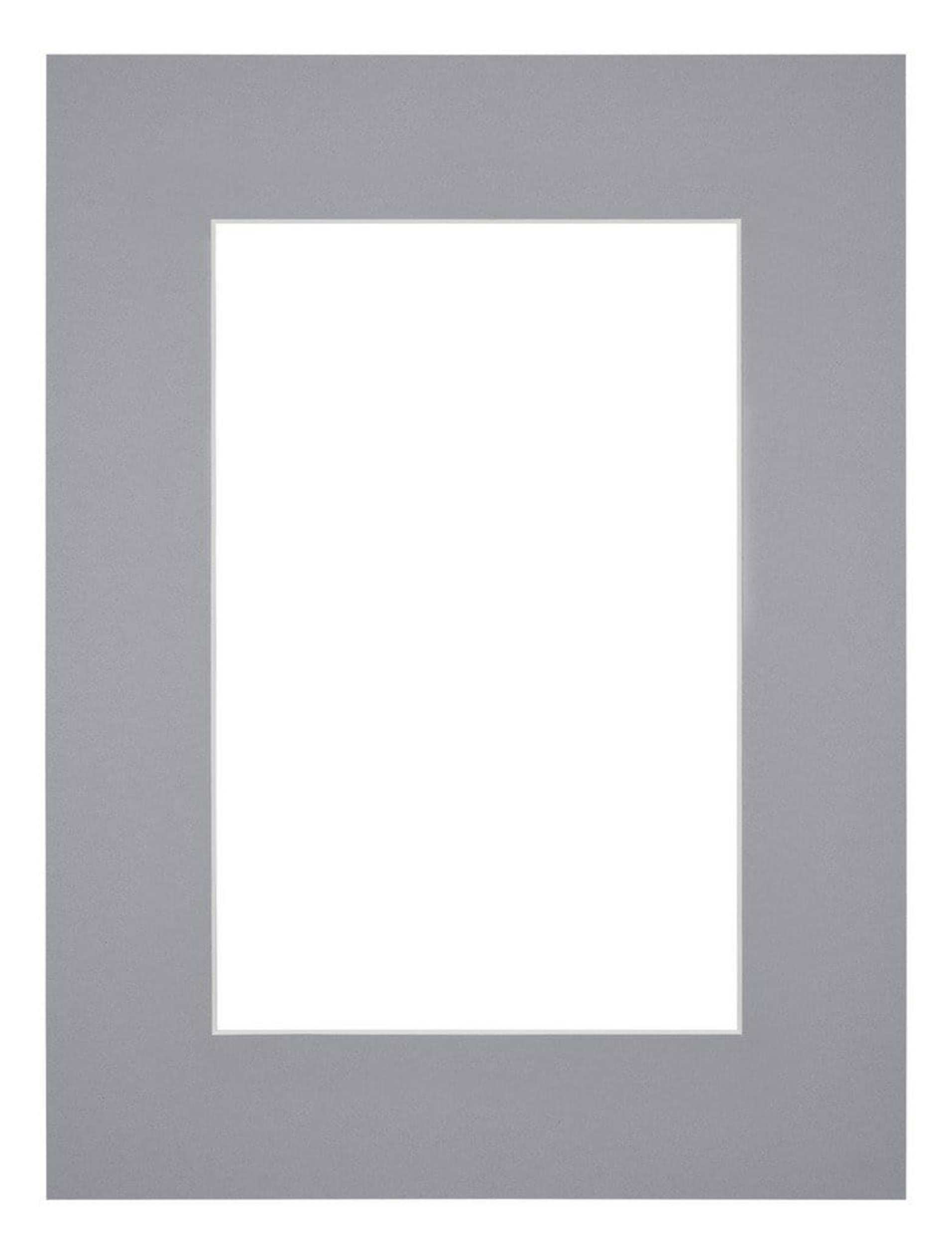 Passe Partout 45x60cm Carton Gray Edge 6cm Straight Front | Yourdecoration.com
