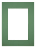 Passe Partout 45x60cm Carton Green Forest Edge 6cm Straight Front | Yourdecoration.com