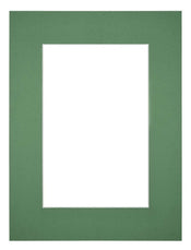 Passe Partout 45x60cm Carton Green Forest Edge 6cm Straight Front | Yourdecoration.com