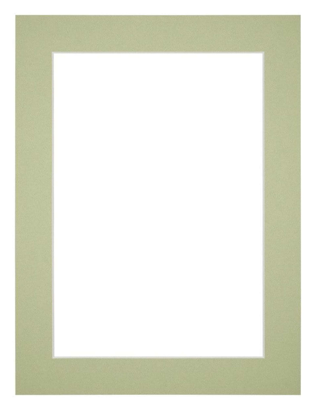 Passe Partout 45x60cm Carton Mint Green Edge 4cm Straight Front | Yourdecoration.com