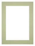 Passe Partout 45x60cm Carton Mint Green Edge 4cm Straight Front | Yourdecoration.com