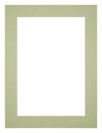 Passe Partout 45x60cm Carton Mint Green Edge 4cm Straight Front | Yourdecoration.com