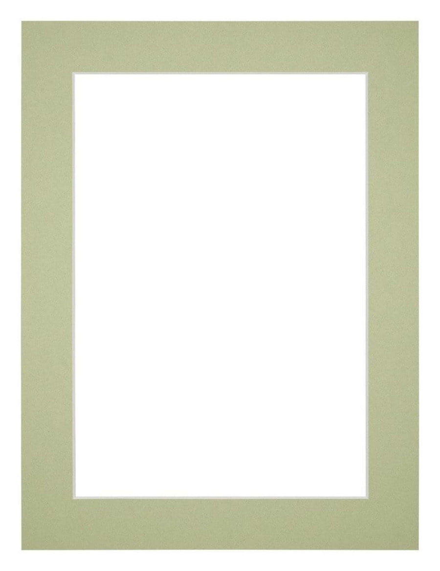 Passe Partout 45x60cm Carton Mint Green Edge 4cm Straight Front | Yourdecoration.com