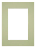Passe Partout 45x60cm Carton Mint Green Edge 6cm Straight Front | Yourdecoration.com