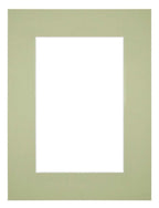 Passe Partout 45x60cm Carton Mint Green Edge 6cm Straight Front | Yourdecoration.com
