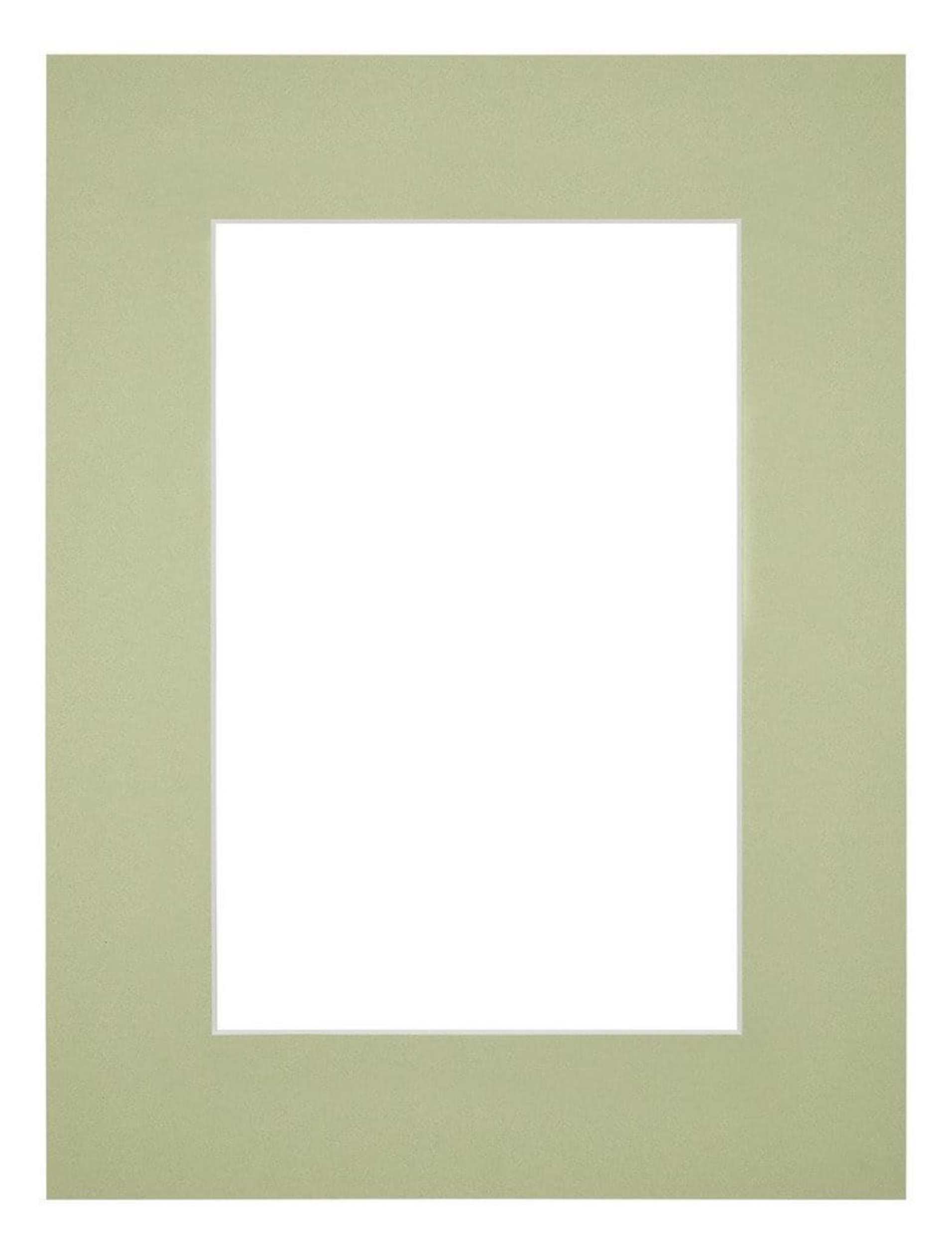 Passe Partout 45x60cm Carton Mint Green Edge 6cm Straight Front | Yourdecoration.com