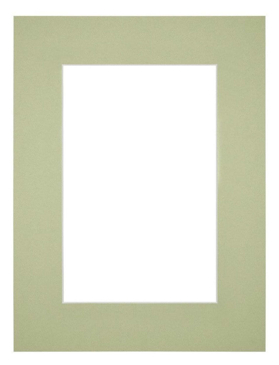 Passe Partout 45x60cm Carton Mint Green Edge 6cm Straight Front | Yourdecoration.com