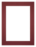 Passe Partout 45x60cm Carton Wine Red Edge 4cm Straight Front | Yourdecoration.com