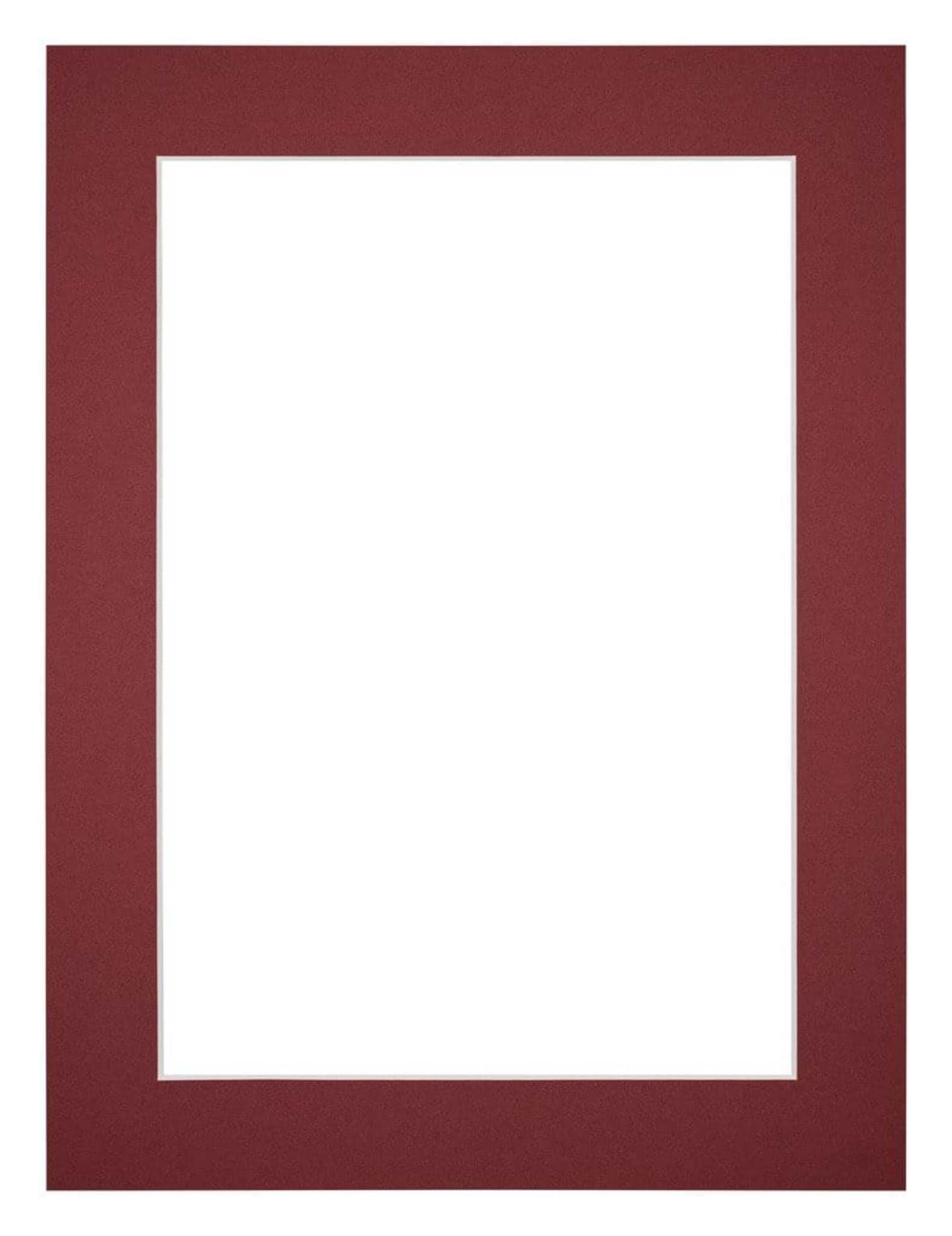 Passe Partout 45x60cm Carton Wine Red Edge 4cm Straight Front | Yourdecoration.com