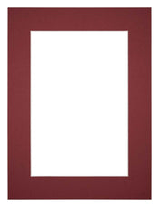 Passe Partout 45x60cm Carton Wine Red Edge 5cm Straight Front | Yourdecoration.com