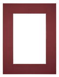 Passe Partout 45x60cm Carton Wine Red Edge 6cm Straight Front | Yourdecoration.com