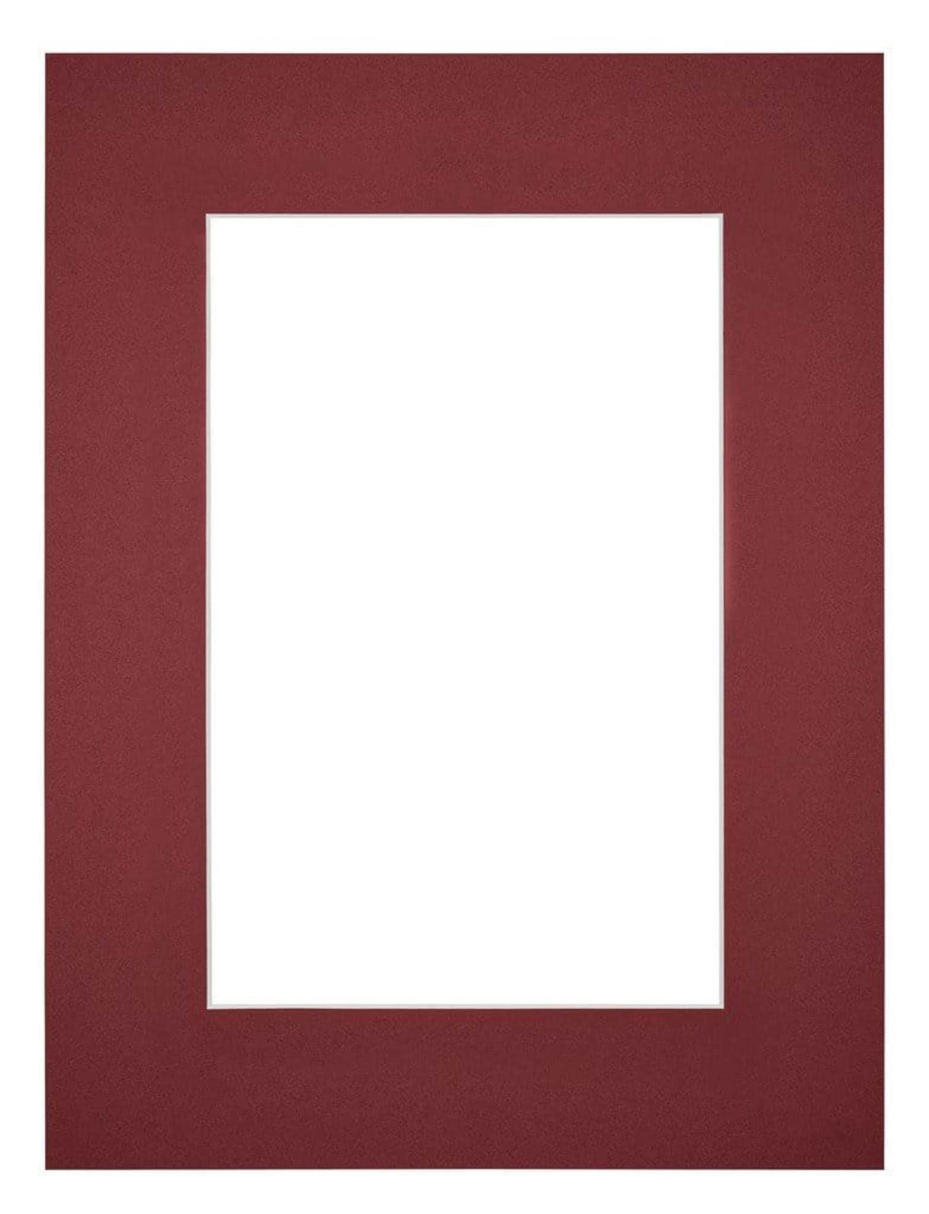 Passe Partout 45x60cm Carton Wine Red Edge 6cm Straight Front | Yourdecoration.com
