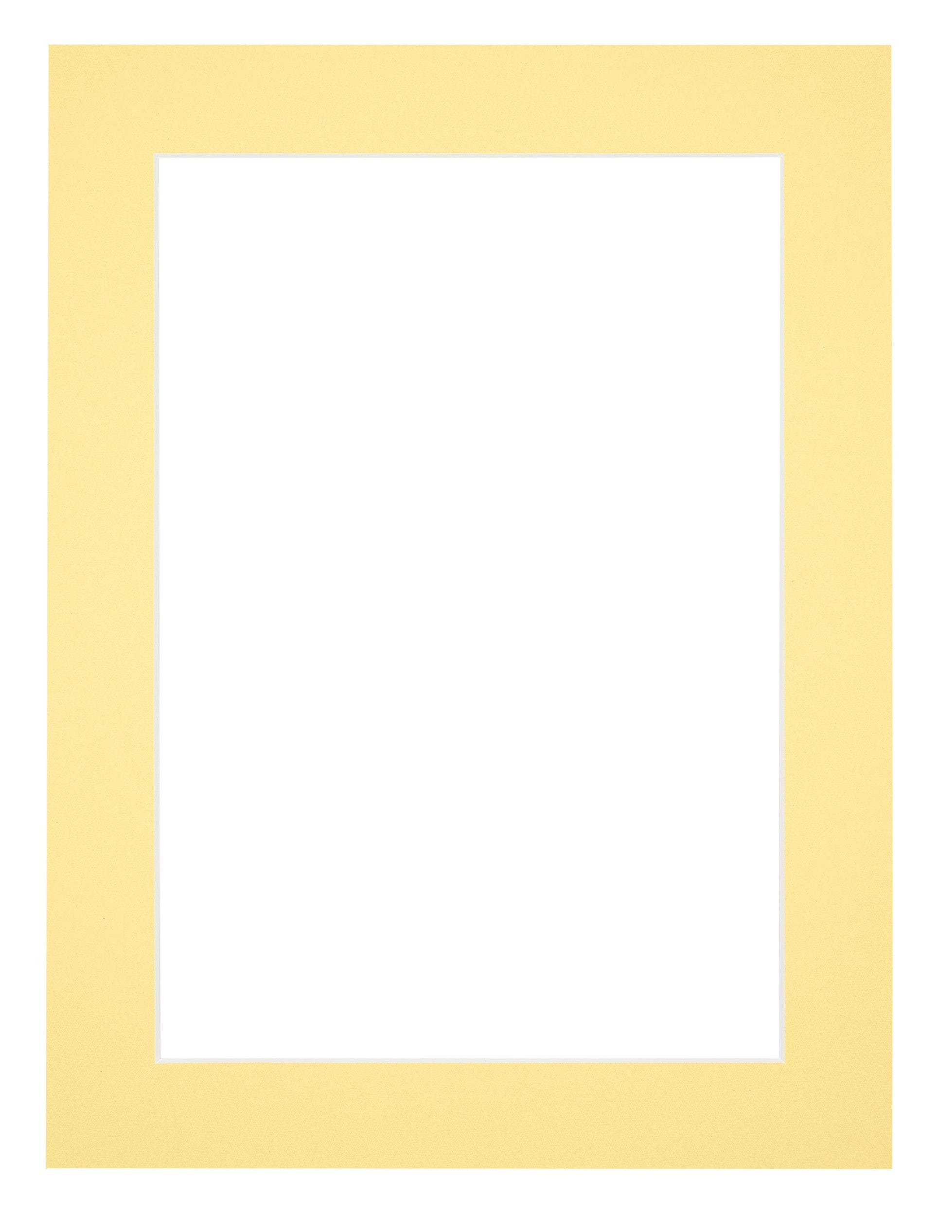 Passe Partout 45x60cm Carton Yellow Edge 4cm Straight Front | Yourdecoration.com