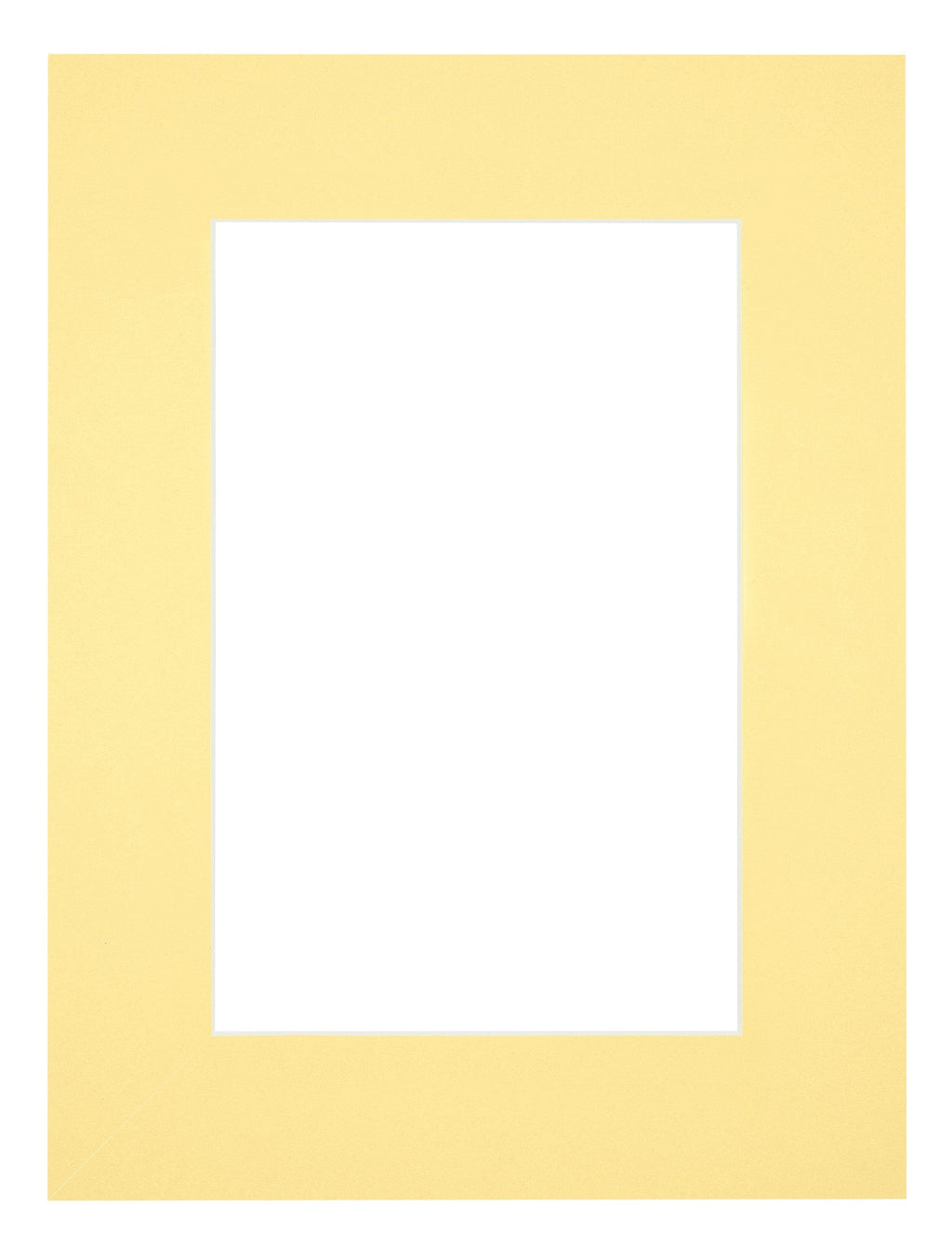Passe Partout 45x60cm Carton Yellow Edge 6cm Straight Front | Yourdecoration.com