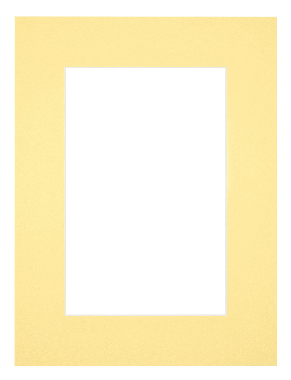 Passe Partout 45x60cm Carton Yellow Edge 6cm Straight Front | Yourdecoration.com