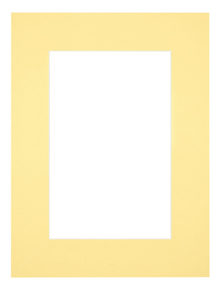 Passe Partout 45x60cm Carton Yellow Edge 6cm Straight Front | Yourdecoration.com