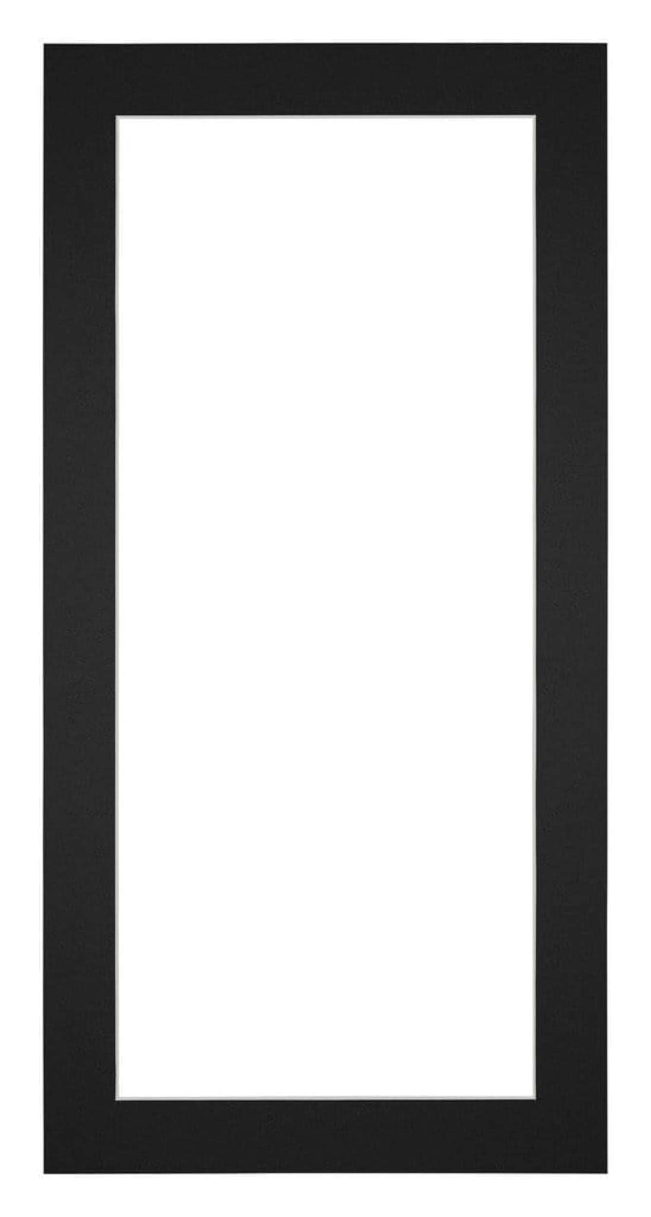 Passe Partout 45x80cm Carton Black Edge 4cm Straight Front | Yourdecoration.com