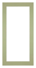 Passe Partout 45x80cm Carton Mint Green Edge 4cm Straight Front | Yourdecoration.com