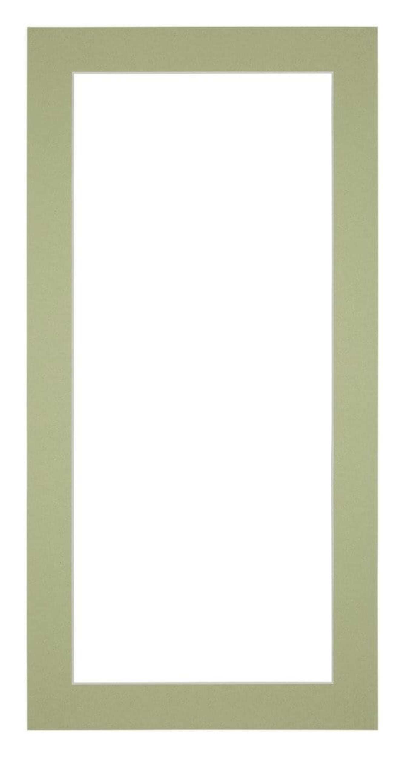 Passe Partout 45x80cm Carton Mint Green Edge 4cm Straight Front | Yourdecoration.com