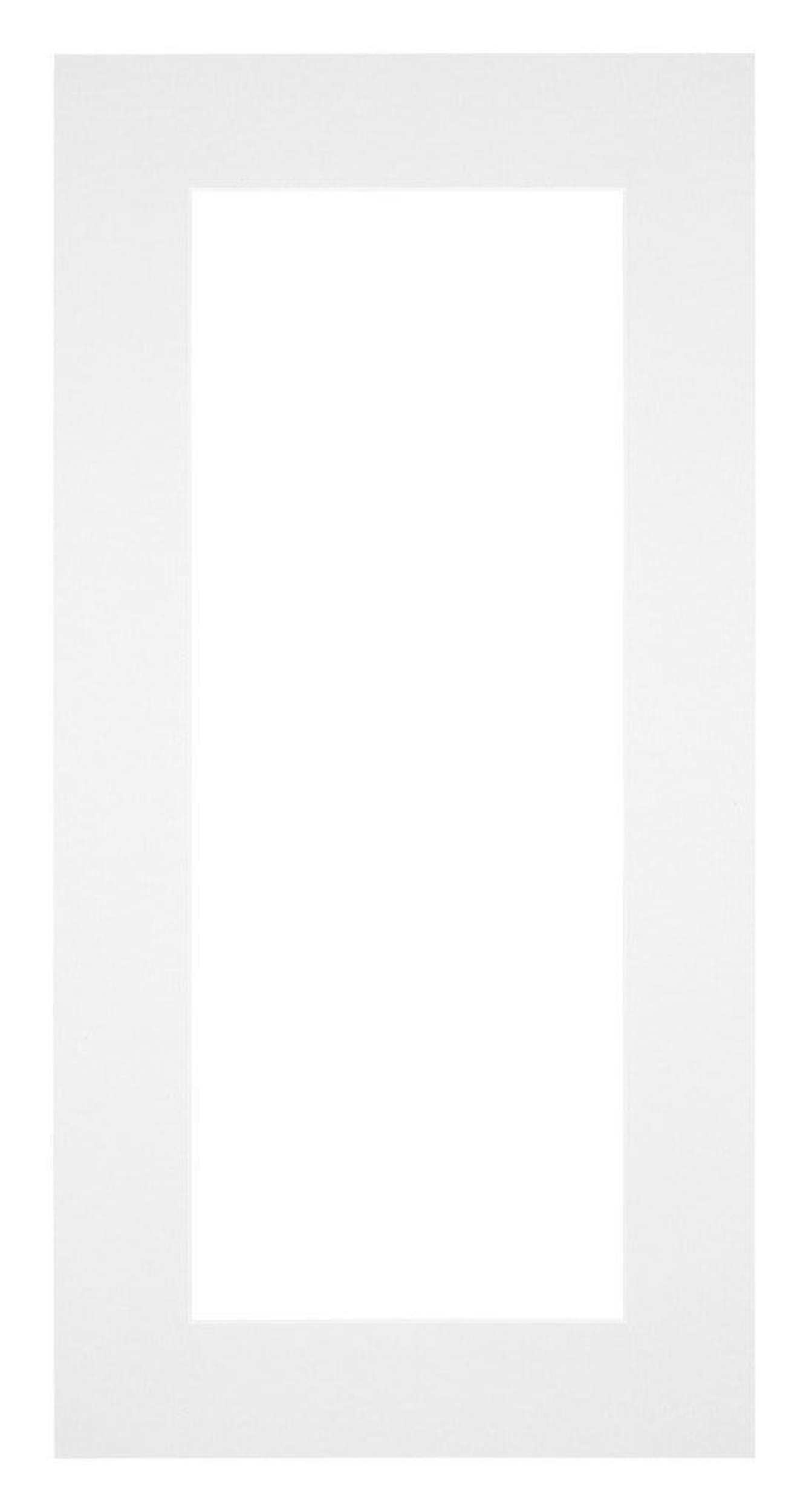 Passe Partout 45x80cm Carton White Edge 6cm Straight Front | Yourdecoration.com