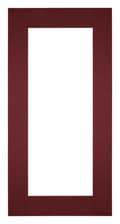 Passe Partout 45x80cm Carton Wine Red Edge 6cm Straight Front | Yourdecoration.com