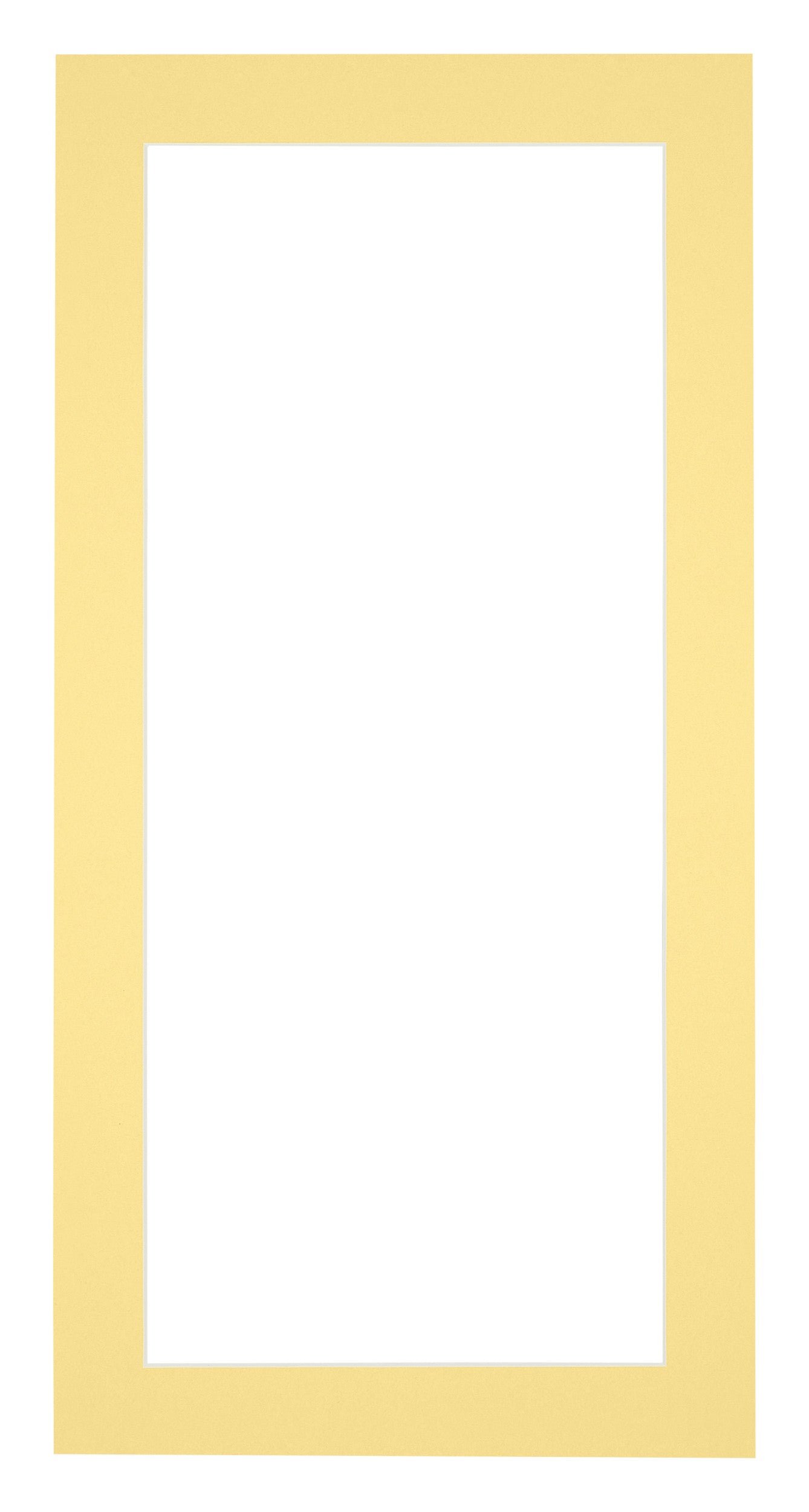 Passe Partout 45x80cm Carton Yellow Edge 4cm Straight Front | Yourdecoration.com