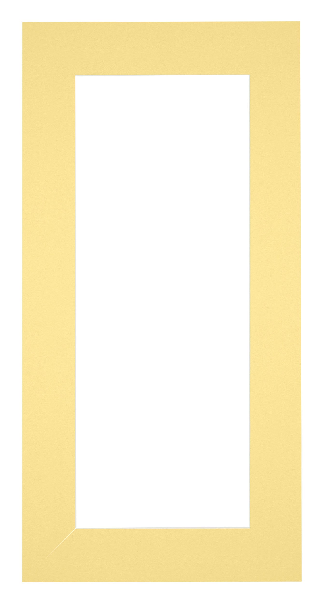 Passe Partout 45x80cm Carton Yellow Edge 6cm Straight Front | Yourdecoration.com