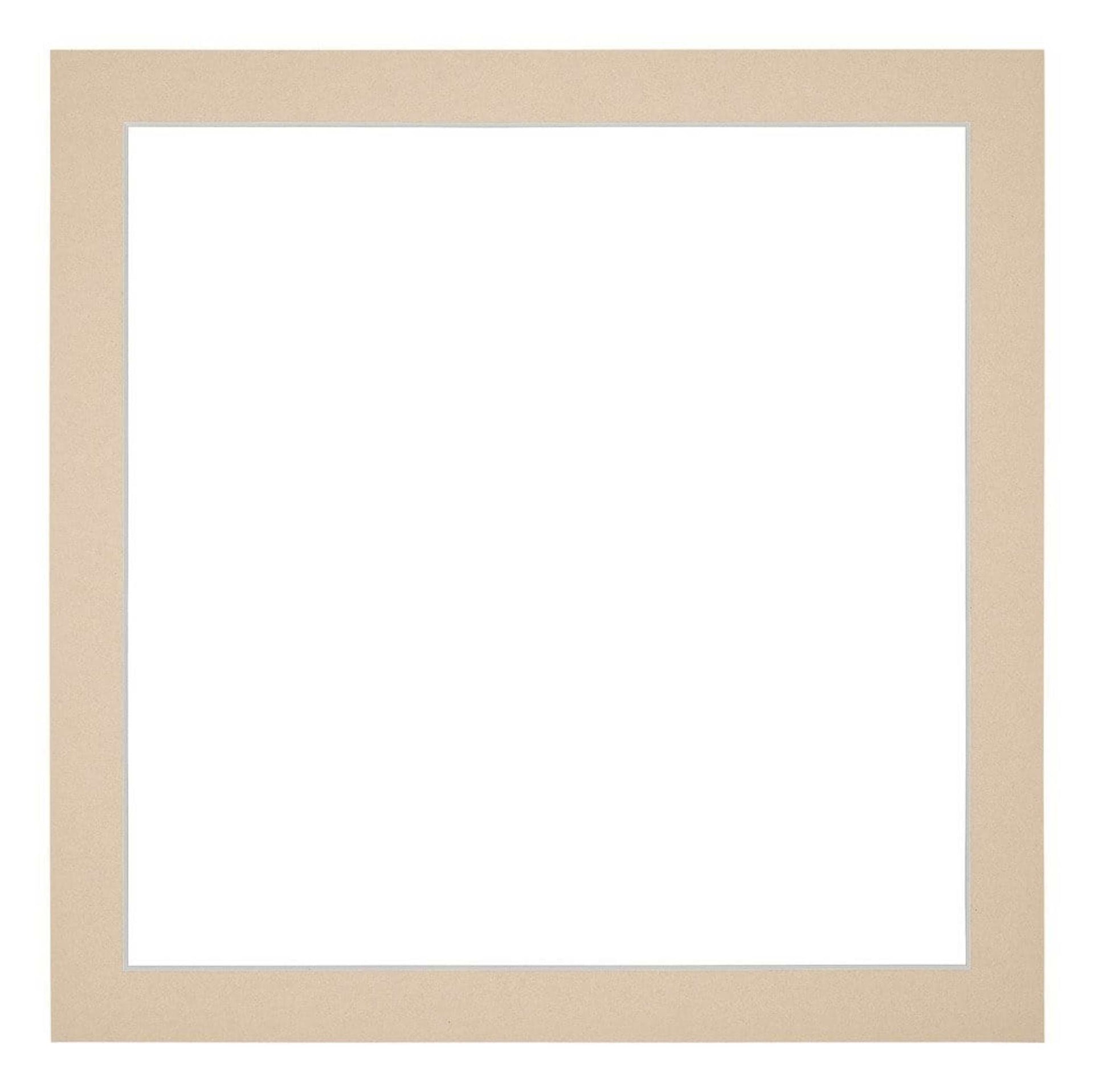 Passe Partout 50x50cm Carton Beige Edge 3cm Straight Front | Yourdecoration.com