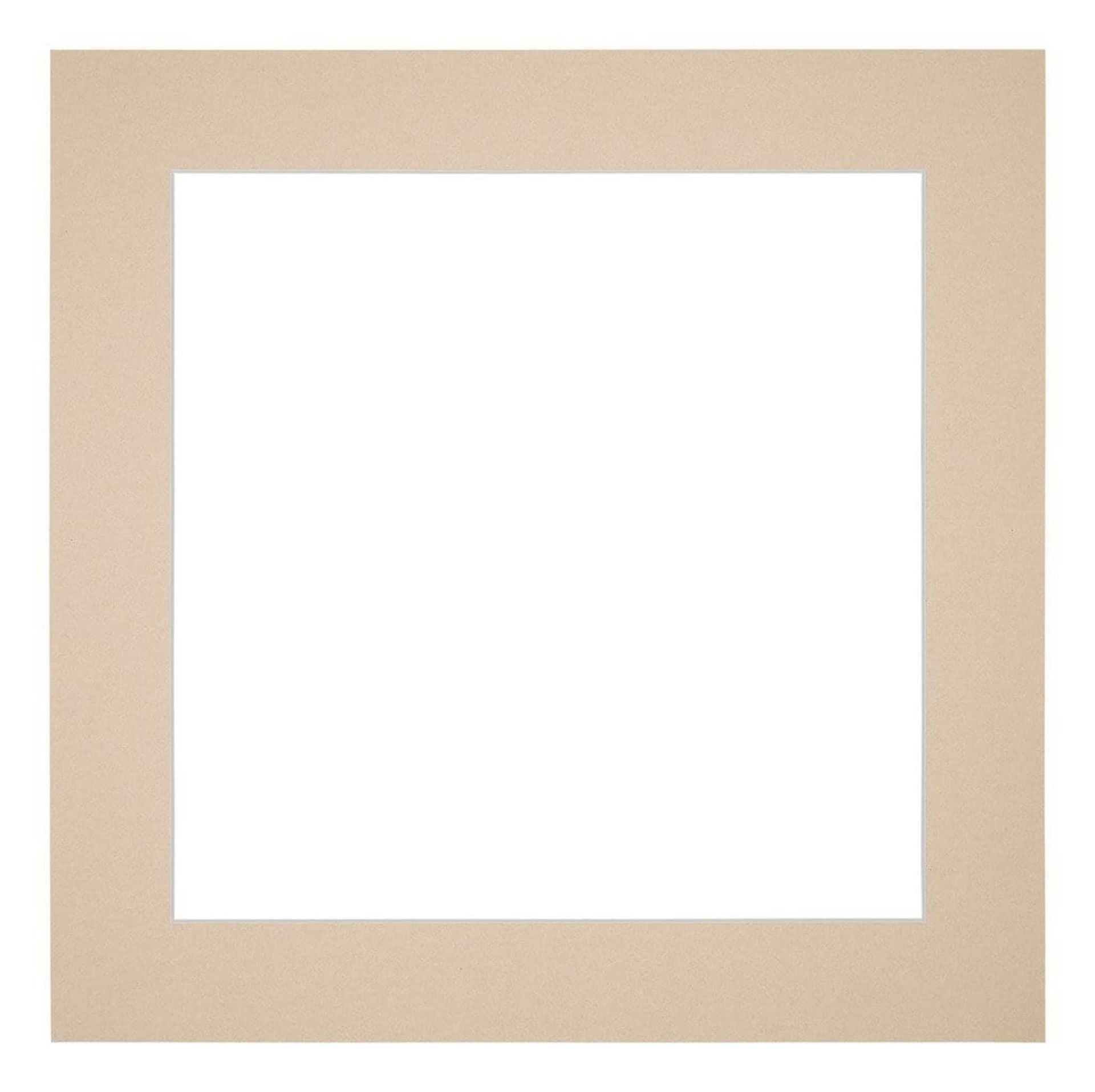 Passe Partout 50x50cm Carton Beige Edge 5cm Straight Front | Yourdecoration.com